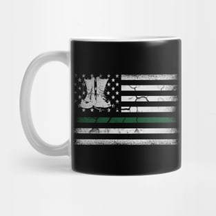 Army Shirt U.S Flag Patriotic Military Army Mens Mug